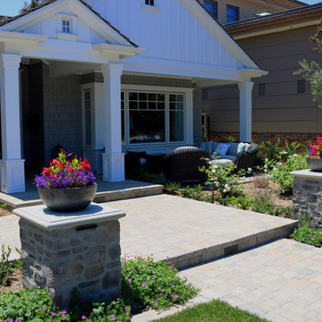 Interlocking Paver Entry with Columns