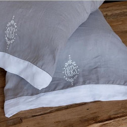 His/Hers Grey Pillow Cases - Decorative Pillows