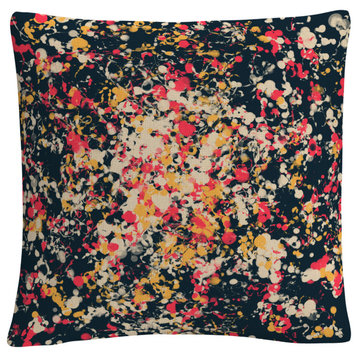 Speckled Colorful Splatter Abstract 1 By Abc Decorative Throw Pillow