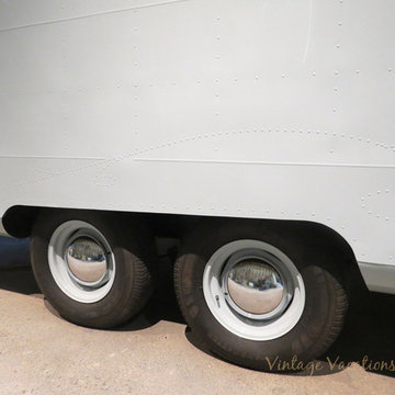 Marie Antoinette style vintage trailer restoration