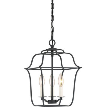 Quoizel Lighting - Gallery Large Cage Chandelier 3 Light Steel - 14.25 Inches