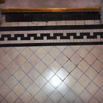 Black and White Victorian Hallway Deep Cleaned in Newquay