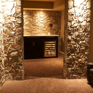 Home theater - traditional home theater idea in Calgary
