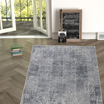 Chiara Rose Rubber Back Non-Skid/Slip Area Rug 2'7"X5'; 2'7"X6'6"; 5'3"x7'6".