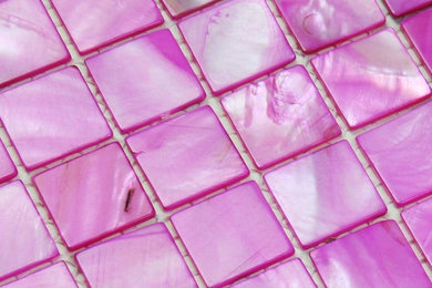 Painted shell tile mother of pearl tile for kitchen backsplash&bath-1a