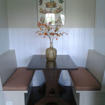 Booth with trestle table