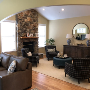 Perfectly Plaid Sitting Area