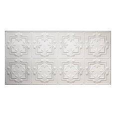 24.5"x48.5" Yesler Tin-Style Ceiling Tile, White