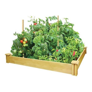 Greenes Original Cedar Raised Garden Bed 2 X8 X10 5 Farmhouse Greenes Fence Cedar Raised Garden Kit 5 1 2 X48