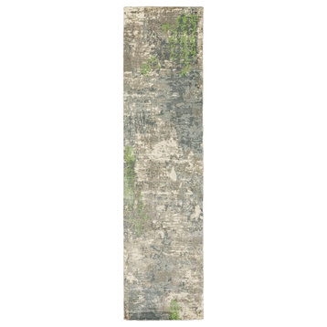 Formations 70007 Blue/Green 2'6" x 10' Rug