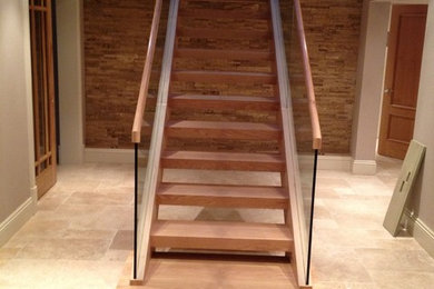 This is an example of a modern staircase in Manchester.