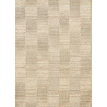 Eco-friendly Undyed Wool Handmade Hadley HD-01 Natural Area Rug by Loloi, 5'x7'6