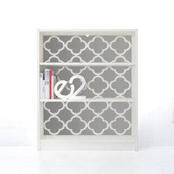 PANYL Pewter Quatrefoil for IKEA BILLY - Home Decor
