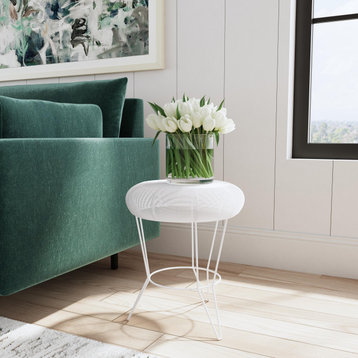 Allen End or Side Table, White