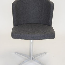 The Doris S Side Chair with Base No.2 - Centre Pedestal with Cruciform Base. - Dining Chairs