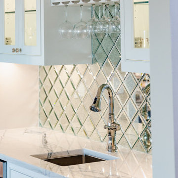 Stem ware close to the sink