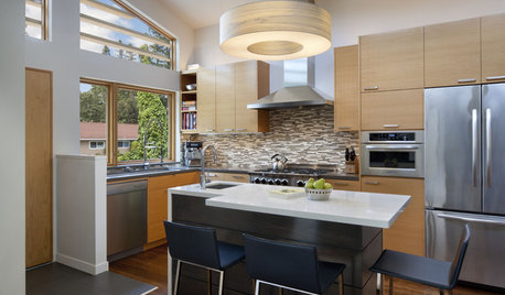 Here's How to Fit an Island Into a Small Kitchen