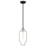 Livex Lighting - Livex Lighting 45512-04 Meadowbrook - 23" One Light Pendant - A mini pendant that makes a bold statement in yourMeadowbrook 23" One  Black/Brushed NickelUL: Suitable for damp locations Energy Star Qualified: n/a ADA Certified: n/a  *Number of Lights: Lamp: 1-*Wattage:60w Medium Base bulb(s) *Bulb Included:No *Bulb Type:Medium Base *Finish Type:Black/Brushed Nickel