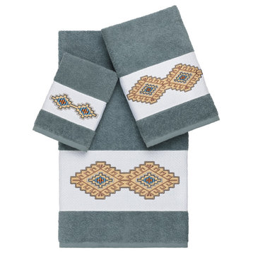 Gianna 3 Piece Embellished Towel Set