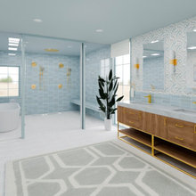 A Tranquil Retreat: Water-Inspired Bathroom