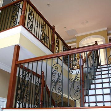 Wrought Iron Balusters: Scroll Series