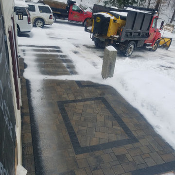 Techo-Bloc heated Permeable Pavers installed in New Hampshire
