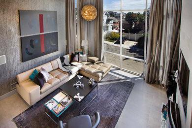 Living room - living room idea in New York