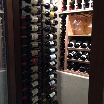 Wine Closet with VintageView and Mahogany Wood Wine Racks