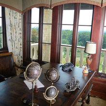 curtains in the study