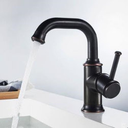 Antique Basin Faucet Black Bronze Brass Rotatable Mixer Bathroom Sink Faucet TF0 - Bathroom Sink Faucets