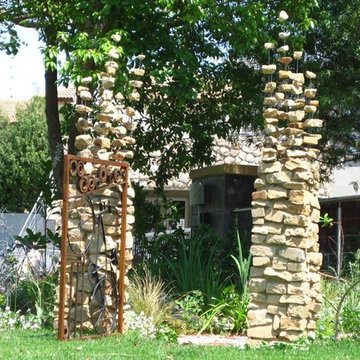 Eclectic, fun Gardening with recycled materials