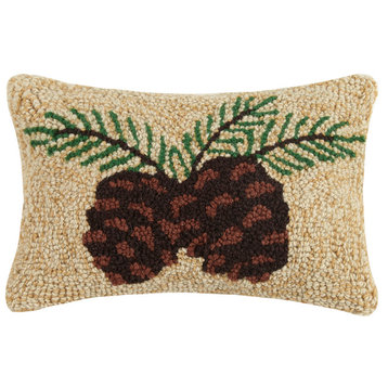 Pine Cone Hook Pillow