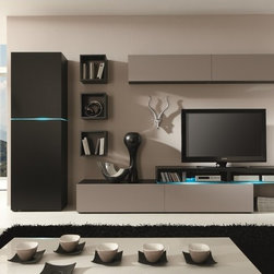 Contemporary "Amsterdam" Wall systems Made in Germany - Entertainment Centers And Tv Stands