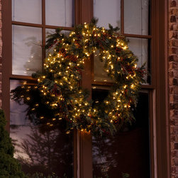 Suwanee, GA Christmas Lighting Project Wreath - Outdoor Holiday Decorations