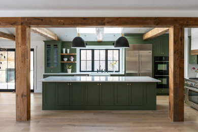 Inspiration for a farmhouse kitchen remodel in Boston