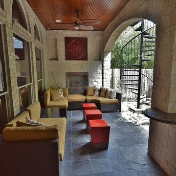 Bellaire Park Court Outdoor Kitchen Living Addition