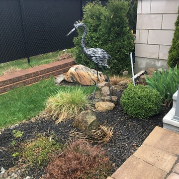 Small Rock Garden with Feather-Reed Grass