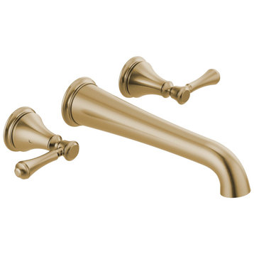 Delta Cassidy Wall Mounted Tub Filler, Champagne Bronze, T5797-CZWL