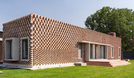Houzz Индия: Дом с орнаментом из кирпича в Дели