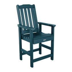 Highwood USA - Lehigh Counter-Height Armchair, Nantucket Blue - Outdoor Bar Stools And Counter Stools