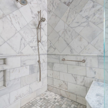 Marble Master Bathroom In North Atlanta