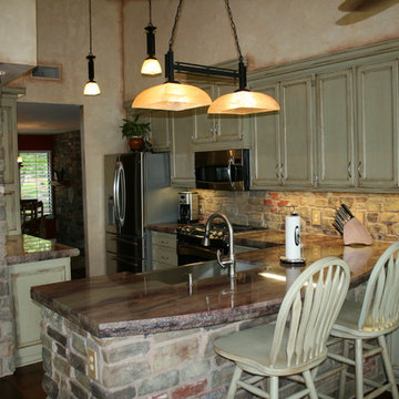 OAK CABINETS-AFTER