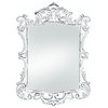 Regal White Distressed Wall Mirror