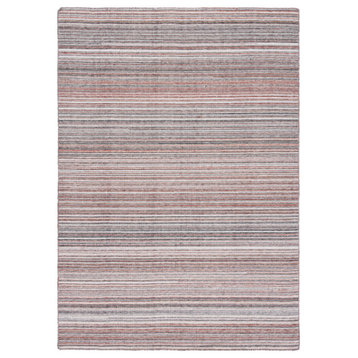 Safavieh Kilim Klm313Q Striped Rug, Red/Gray, 2'3"x9'