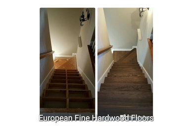 Install, Sand and Finish Wood Stairs