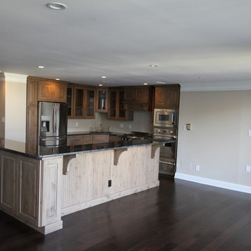 Gray Knotty Alder cabinets - Kitchen