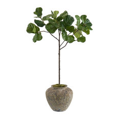 Shop Artificial Fiddle Leaf Fig Tree Products on Houzz - John Richard - Youngling Artificial Fiddle Leaf Fig - Artificial Plants And  Trees