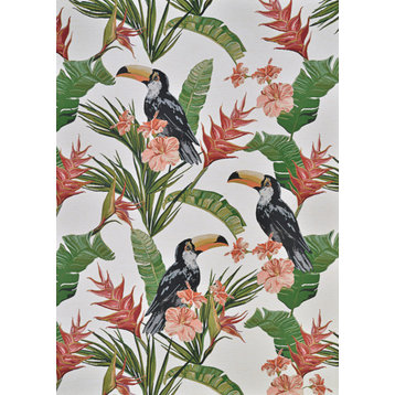 Couristan Dolce Toucans Ivory Rug 8'1"x11'2"