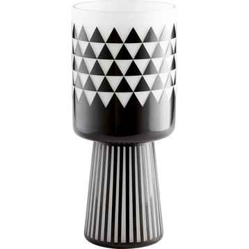 Vector Vase Black, White, Large
