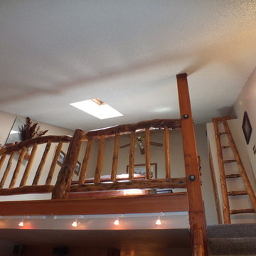 Condo Remodel - Log Railings, Furniture, Slate Floors & Shower